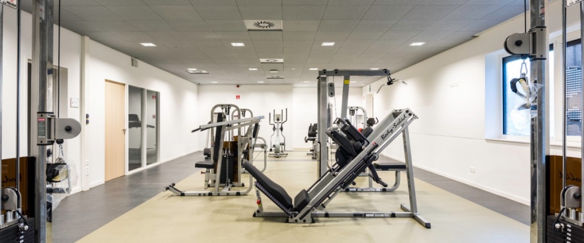 Fitnessruimte in gemeenschapsinstelling De Grubbe