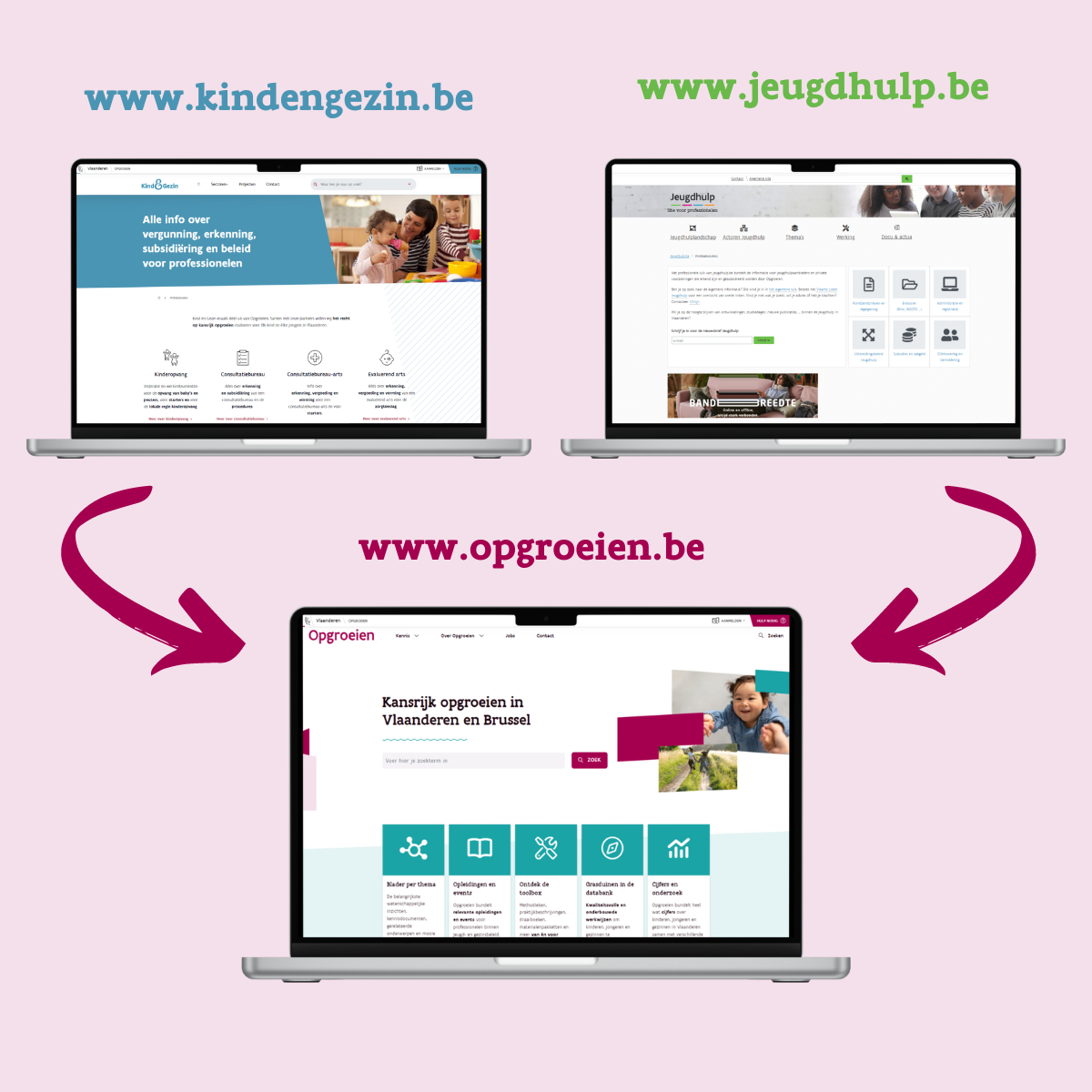 professionele informatie op www.opgroeien.be