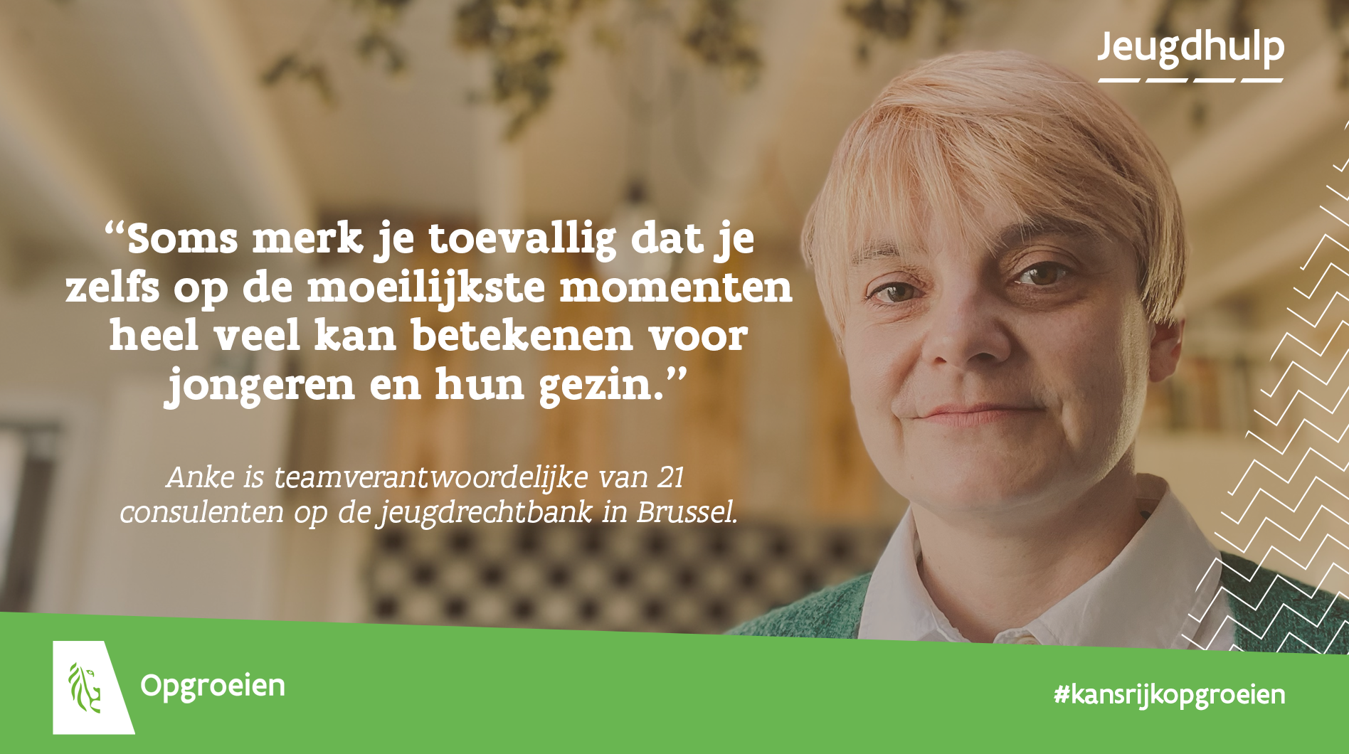 “Soms merk je toevallig dat je zelfs op de moeilijkste momenten heel veel kan betekenen voor jongeren en hun gezin.”