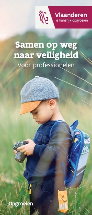 cover folder 'samen op weg naar veiligheid' voor professionelen