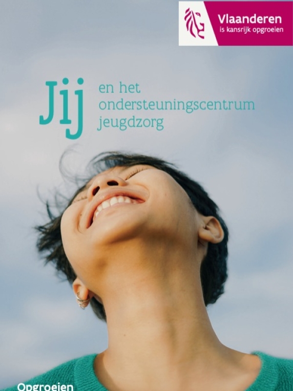 cover jongerenbrochure 'Jij en het ondersteuningscentrum jeugdzorg'