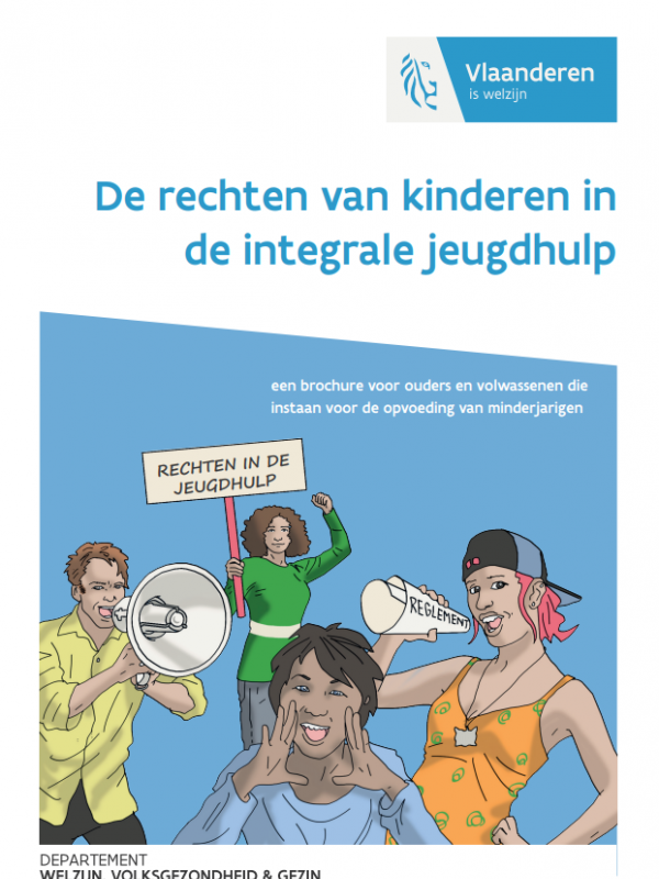 Cover brochure rechten van kinderen in de integrale jeugdhulp